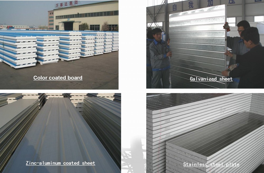 Different Metal Sheet for Sandwich Panels