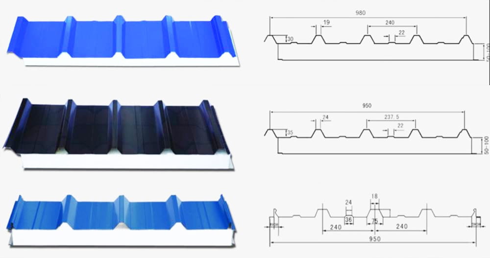 Details of EPS Sandwich Panel for Roofing Wall